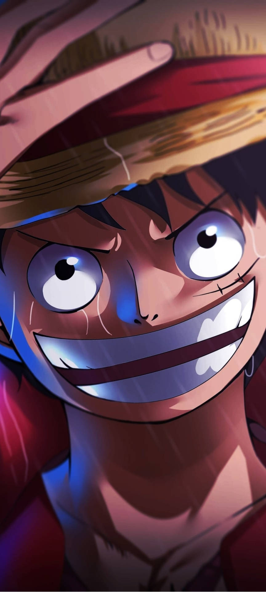 One Piece 4k Luffy muotokuvataustakuva