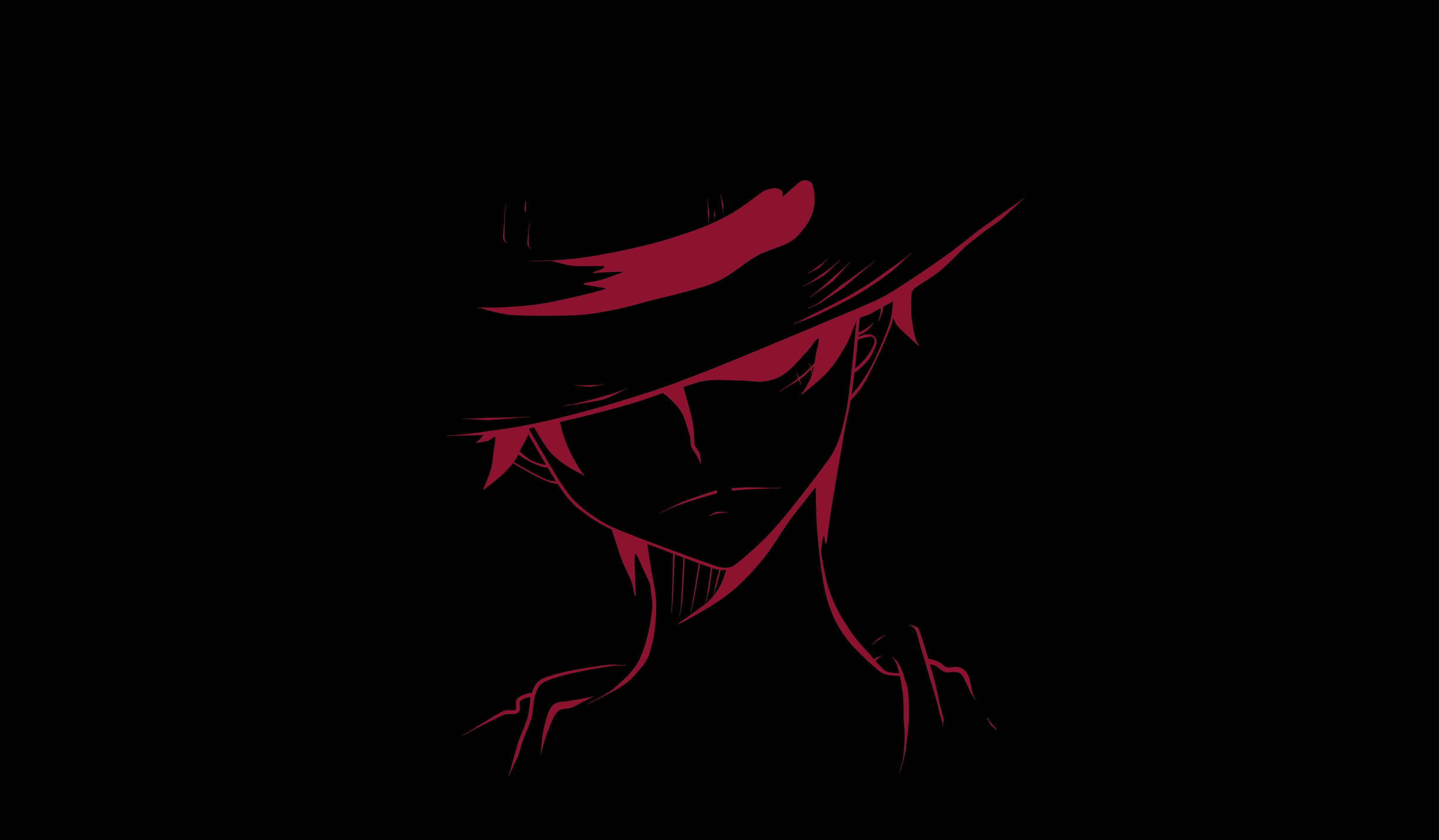 One Piece 4K Luffy ääriviivat Taustakuvat