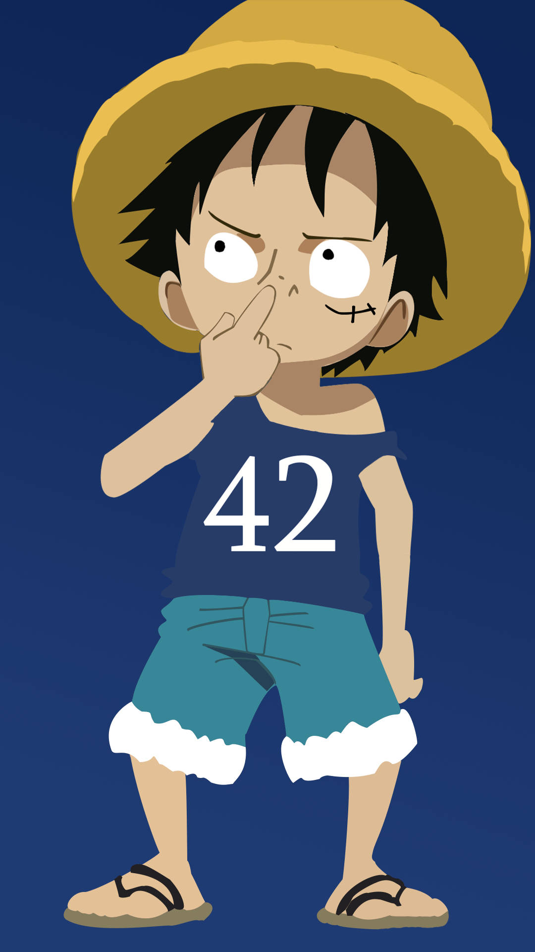 One Piece 4K Luffy Chibi-taide Taustakuvat