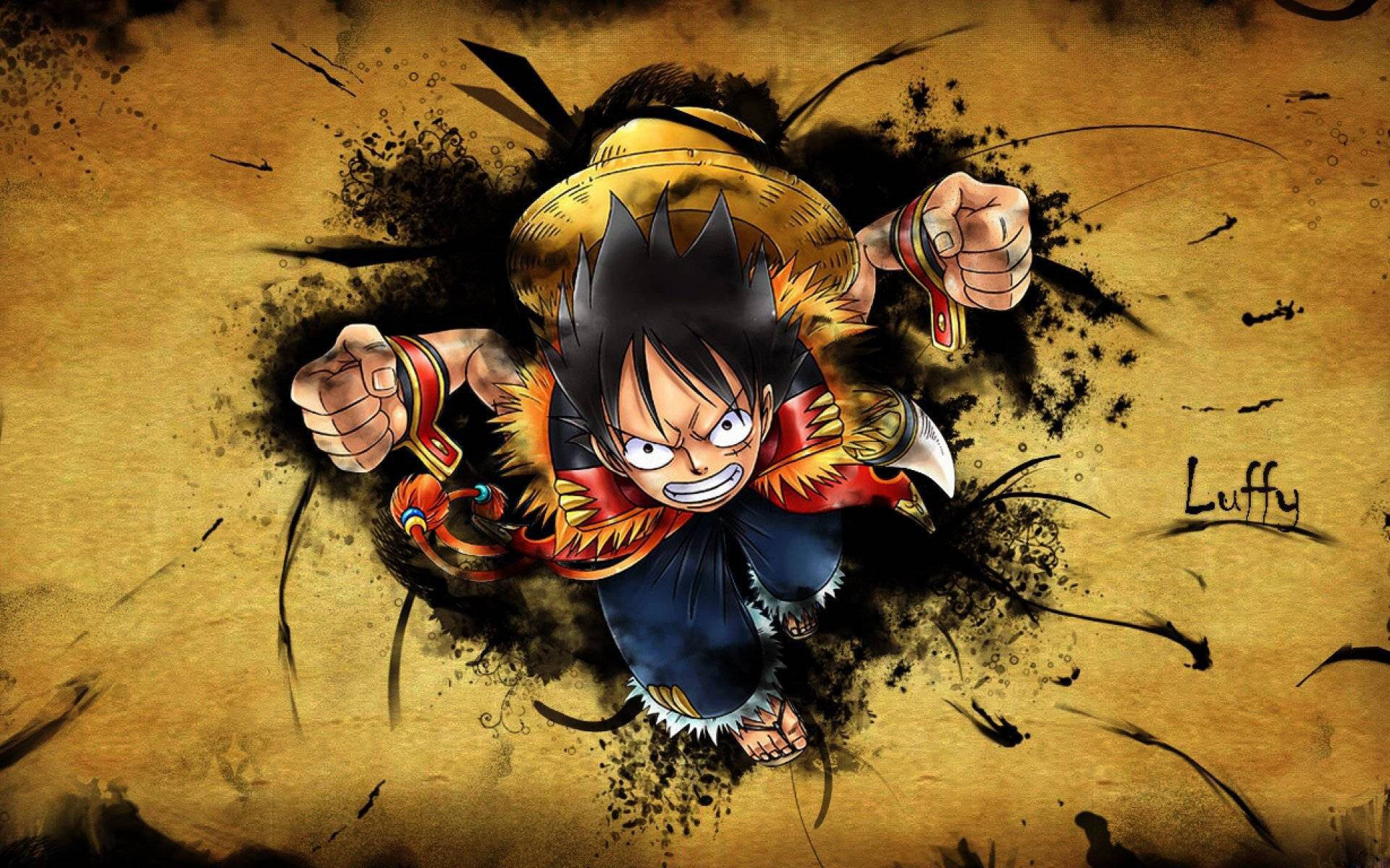 One Piece 4K Luffy's Olkihattu Taustakuvat