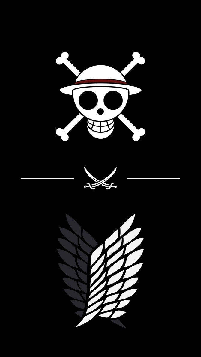 One Piece Attack On Titan -logo Taustakuvat