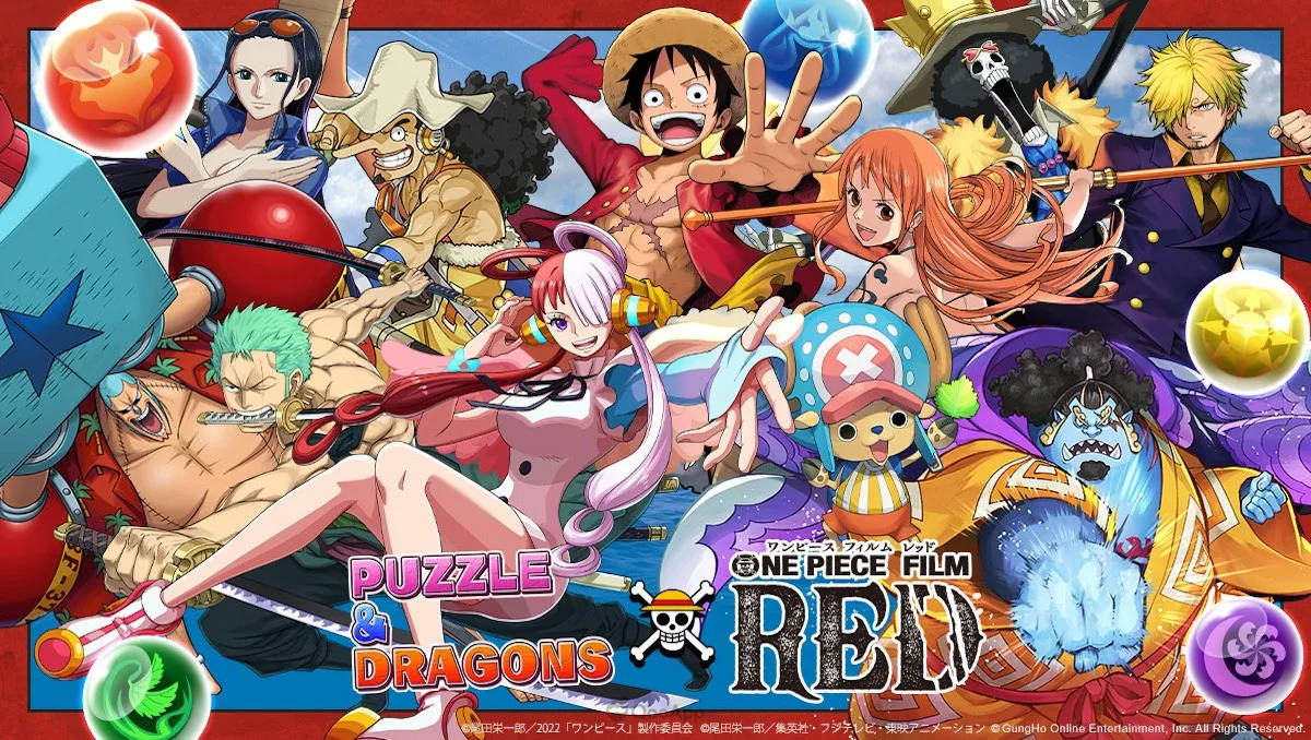 One Piece Film Red Puzzle And Dragons -yhteistyö Taustakuvat