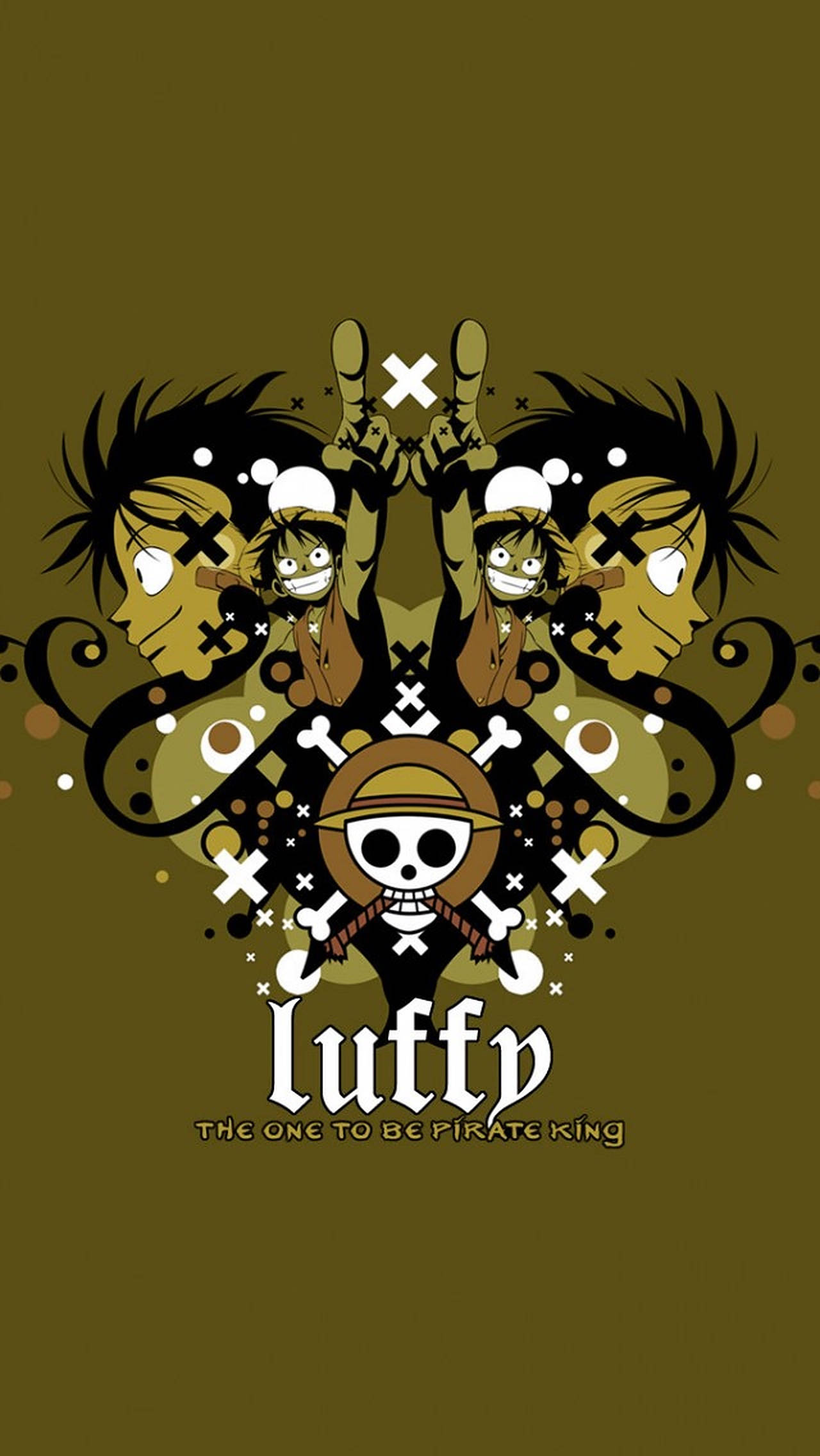 One Piece Luffy vihreä iPhone Taustakuvat