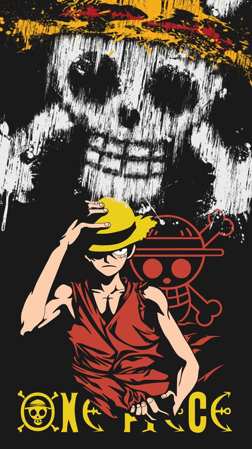 One Piece Luffy ja merirosvokallo -logo kuva Taustakuvat