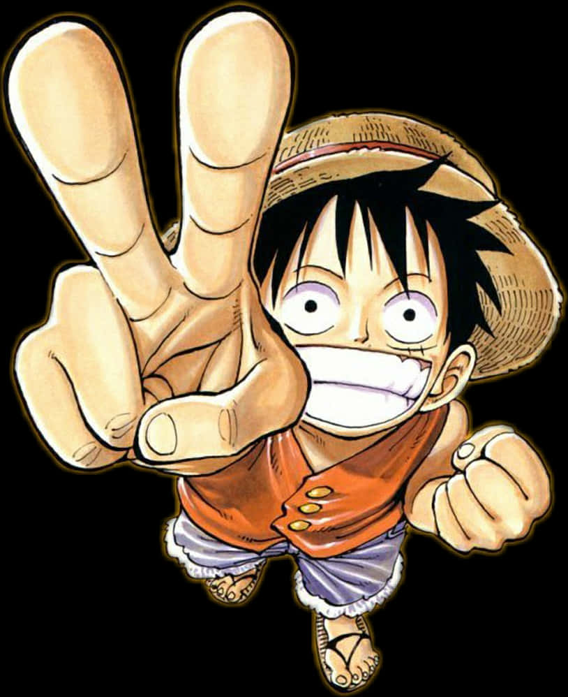 One Piece Luffy Voittoasento Taustakuvat