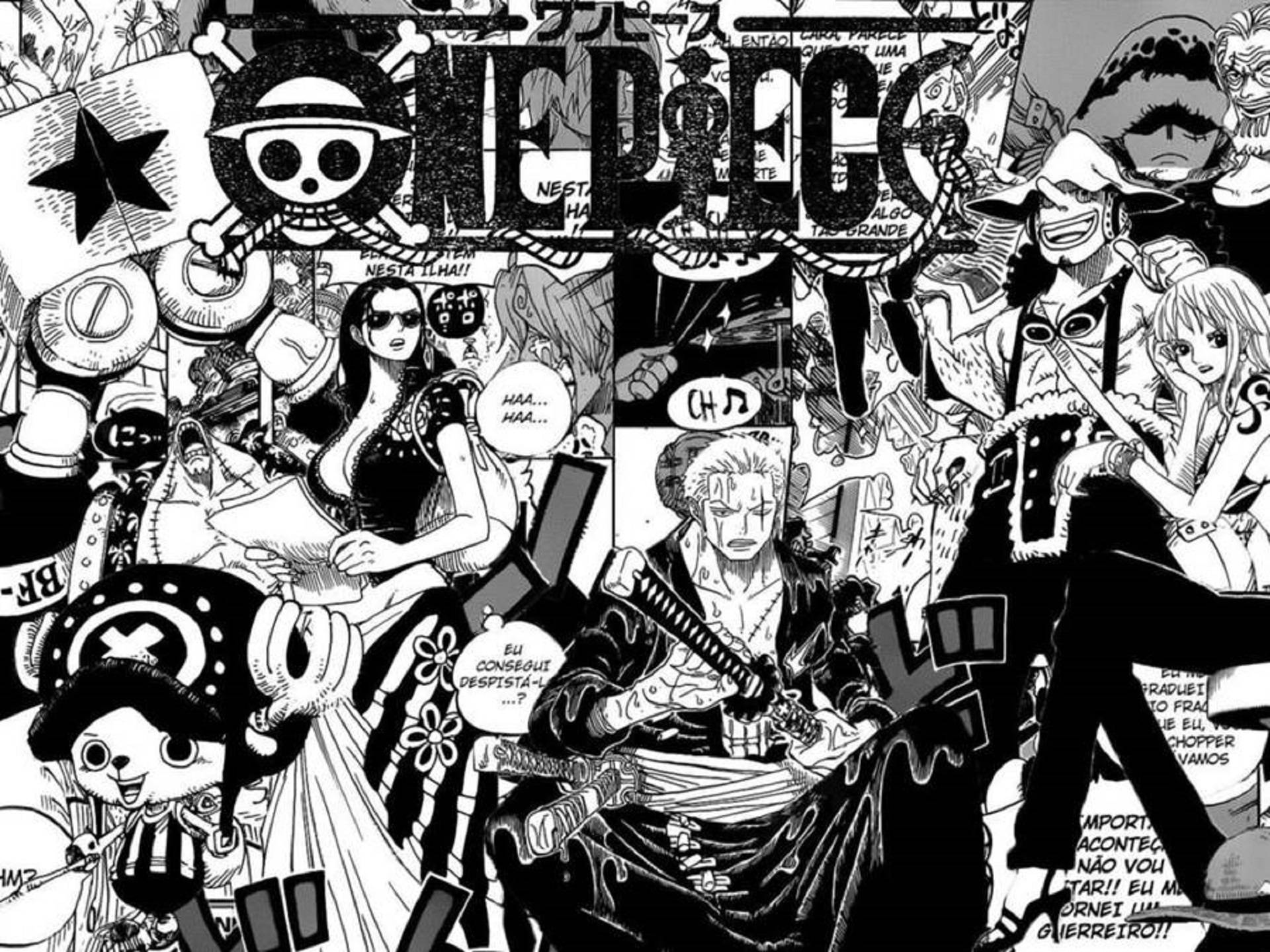 One Piece Manga-paneelin kansi Taustakuvat