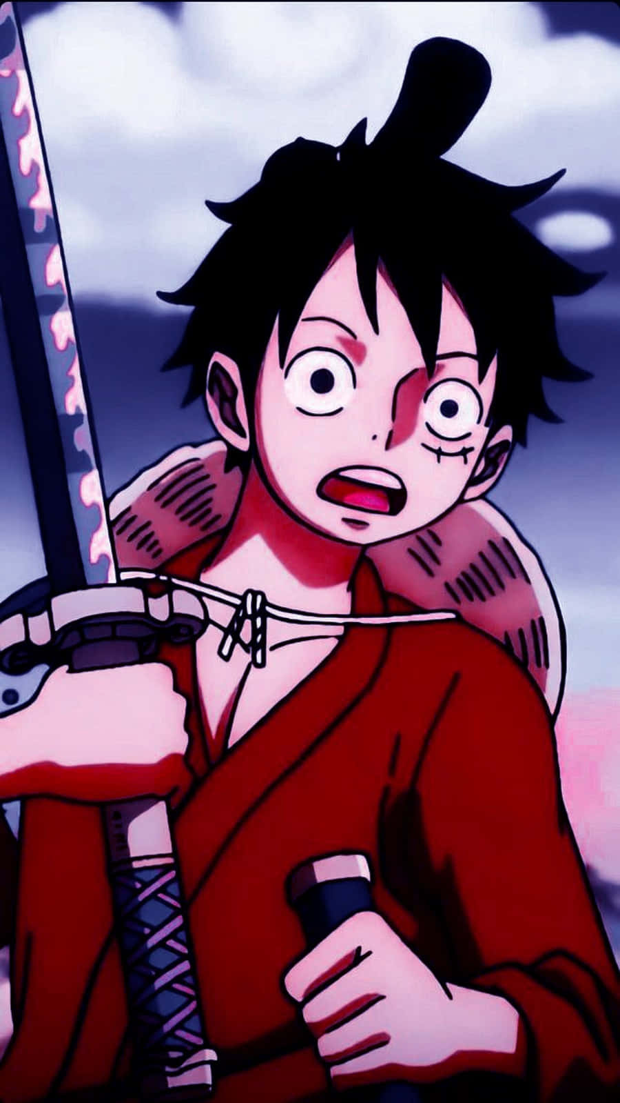 One Piece Miekka Luffy Puhelin Taustakuvat