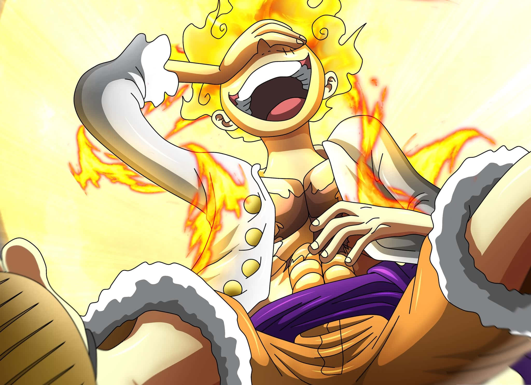 One Piece Nauruva Luffy-kuva Taustakuvat