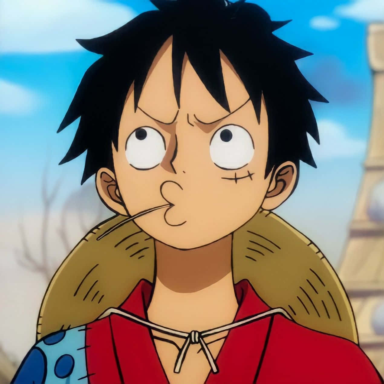 One Piece - poika punaisessa paidassa ja mustilla hiuksilla Taustakuvat