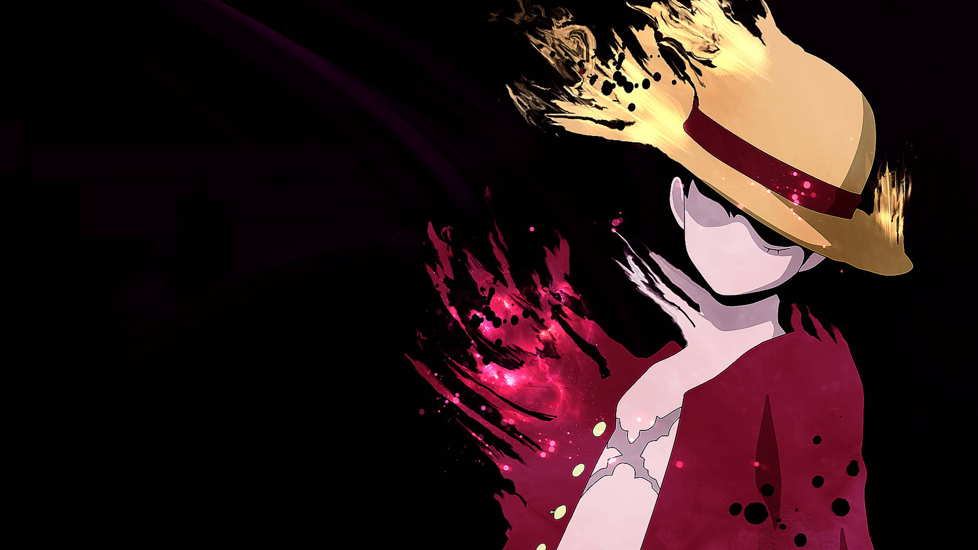 Minimalistinen One Piece Monkey D. Luffy -taustakuva