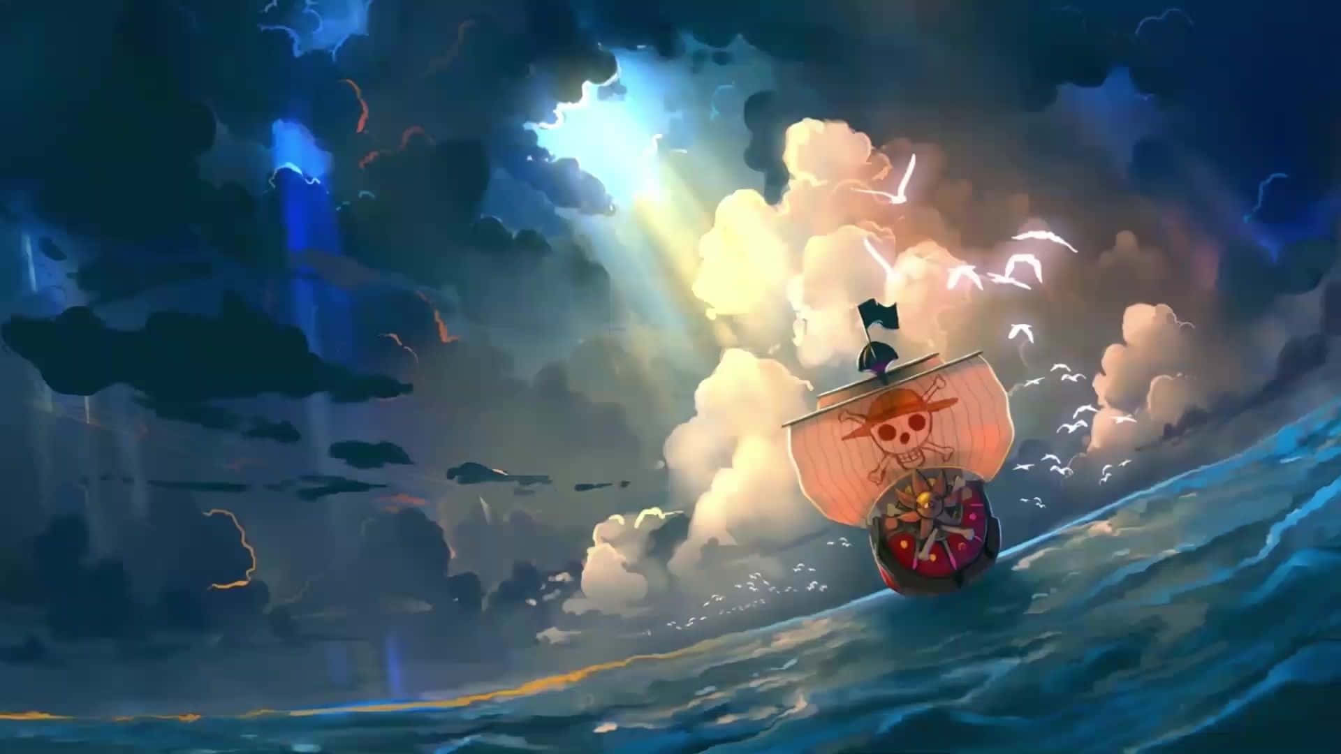 One Piece Siisti Merirosvolaiva Taustakuvat