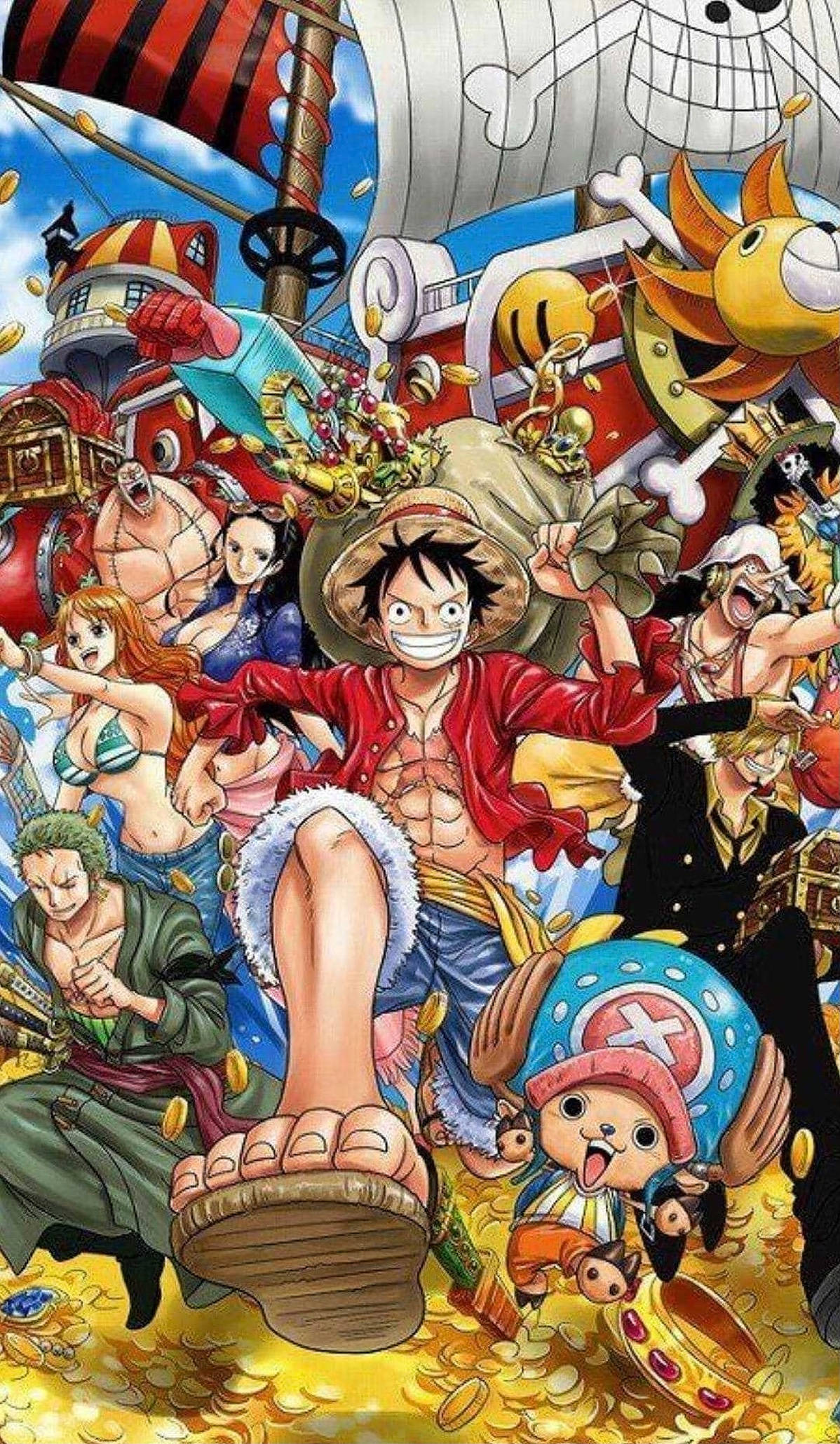 One Piece -taidetta iPhonelle Taustakuvat