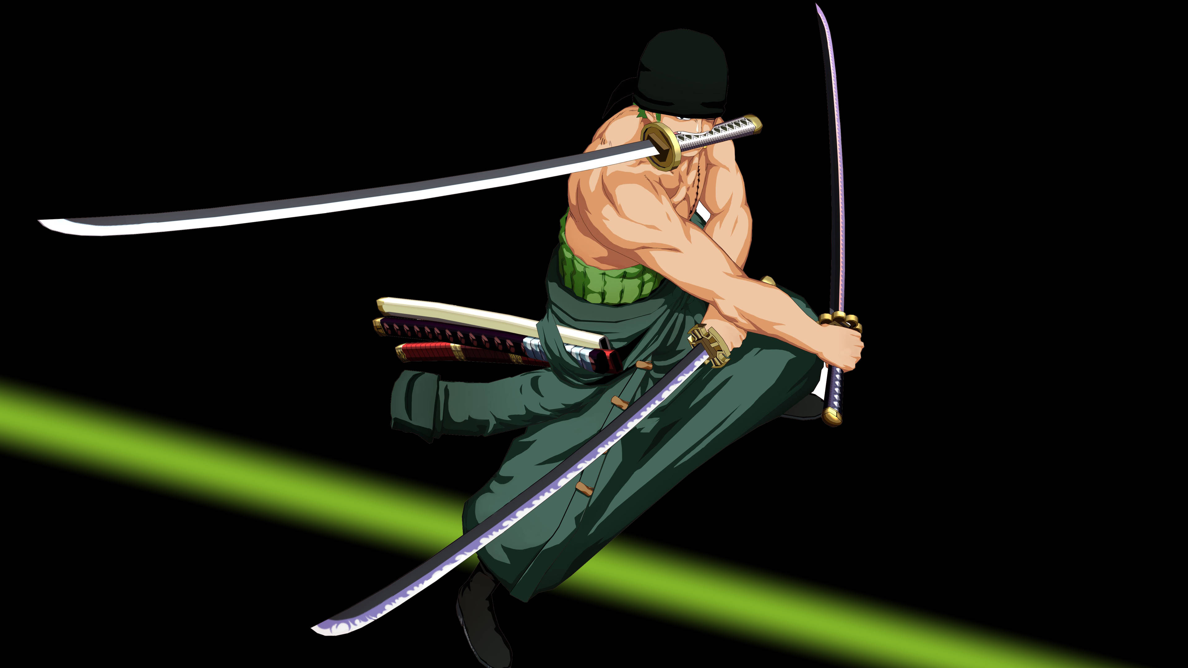 One Piece Työpöytä Zoro Miekat Taustakuvat