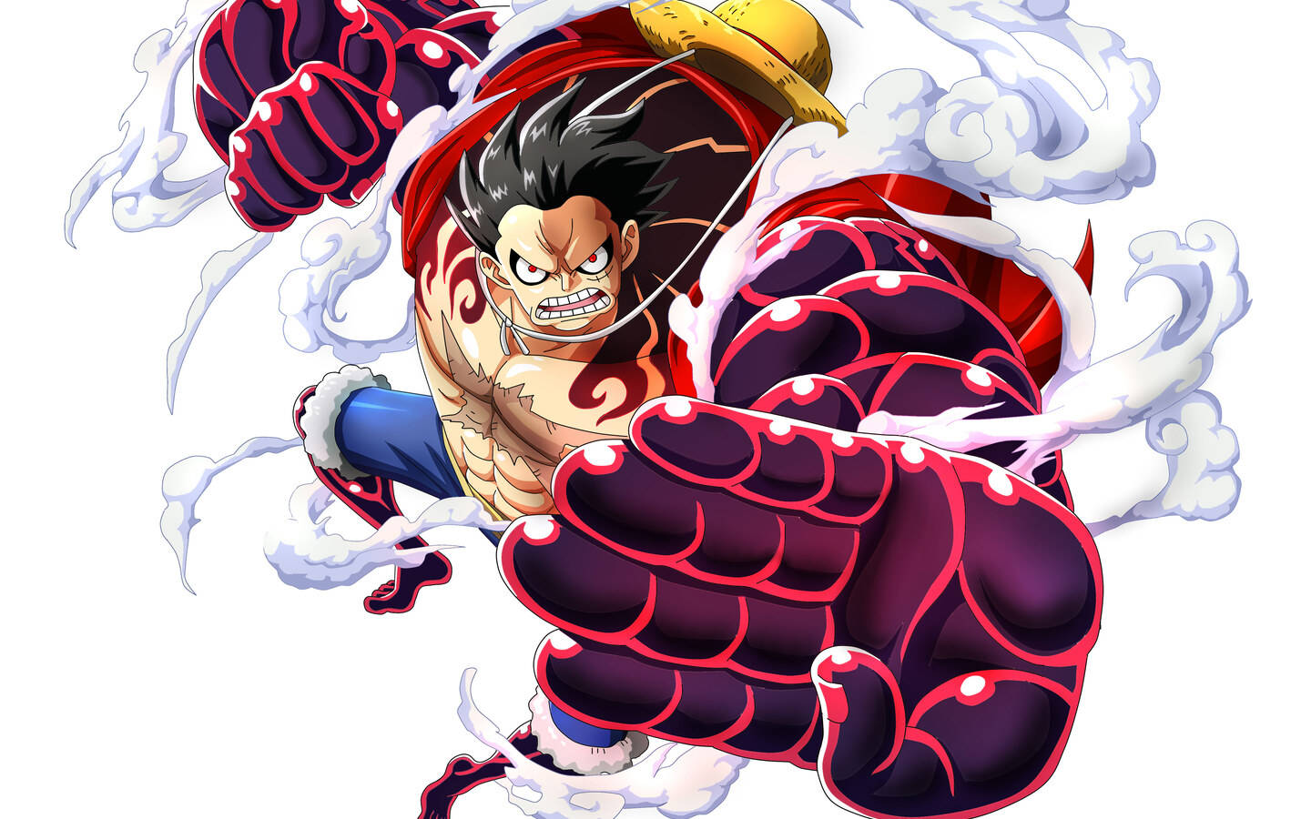 One Piece Työpöytä Luffy Gear 4 Taustakuvat