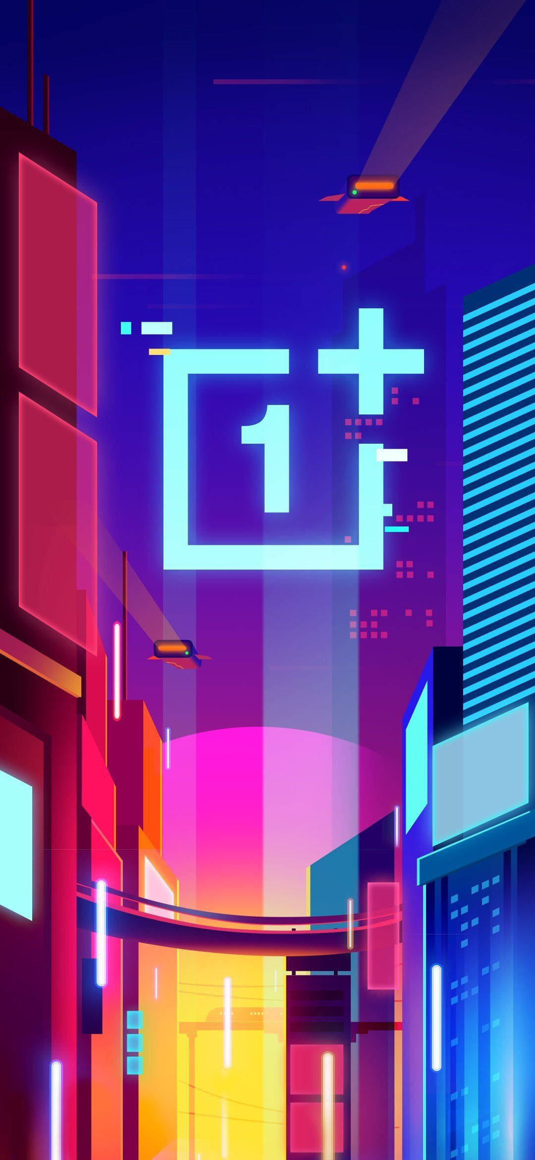 OnePlus City Lights Art Taustakuvat