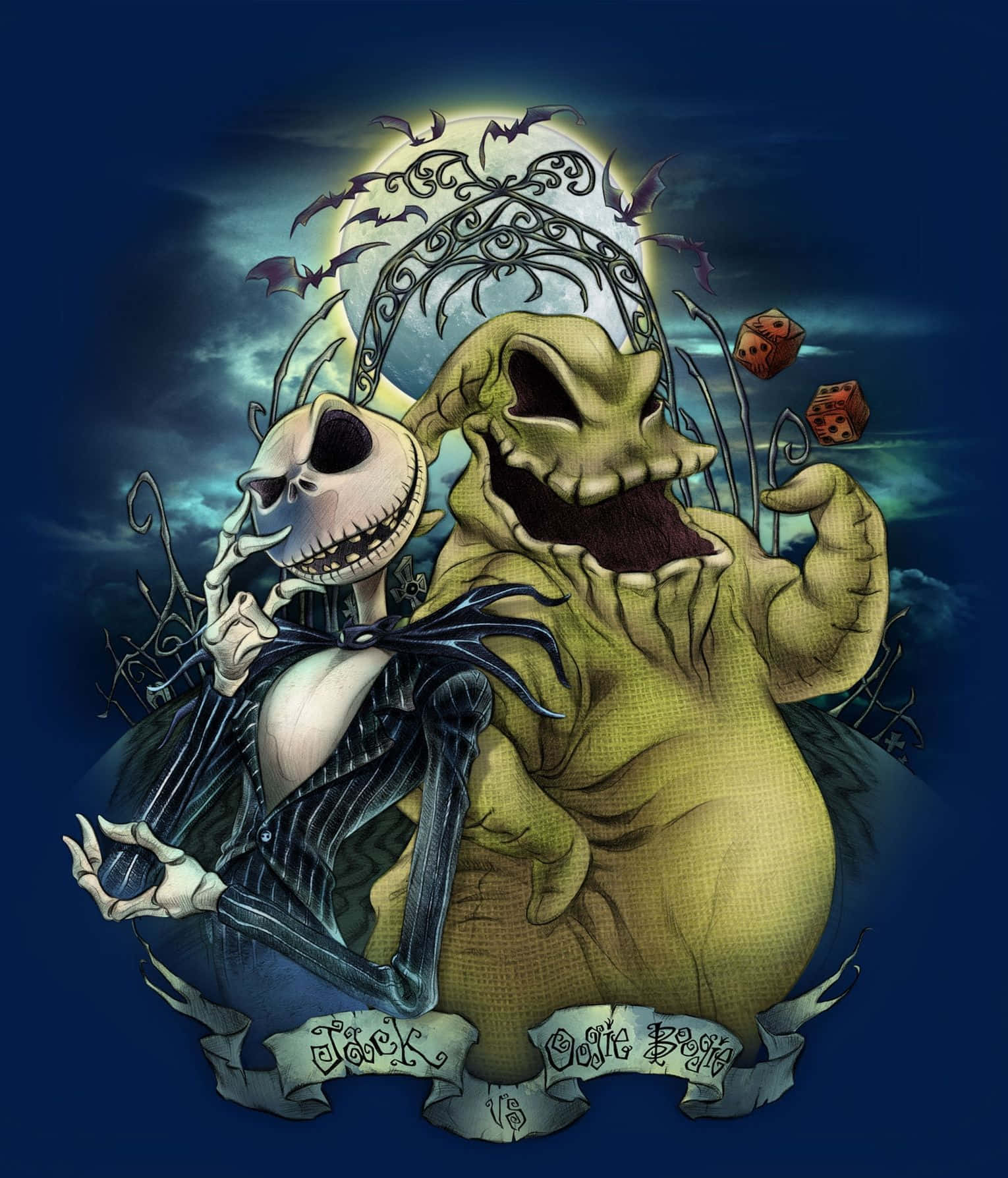 Oogie Boogie ja Jack Skellington Taustakuvat