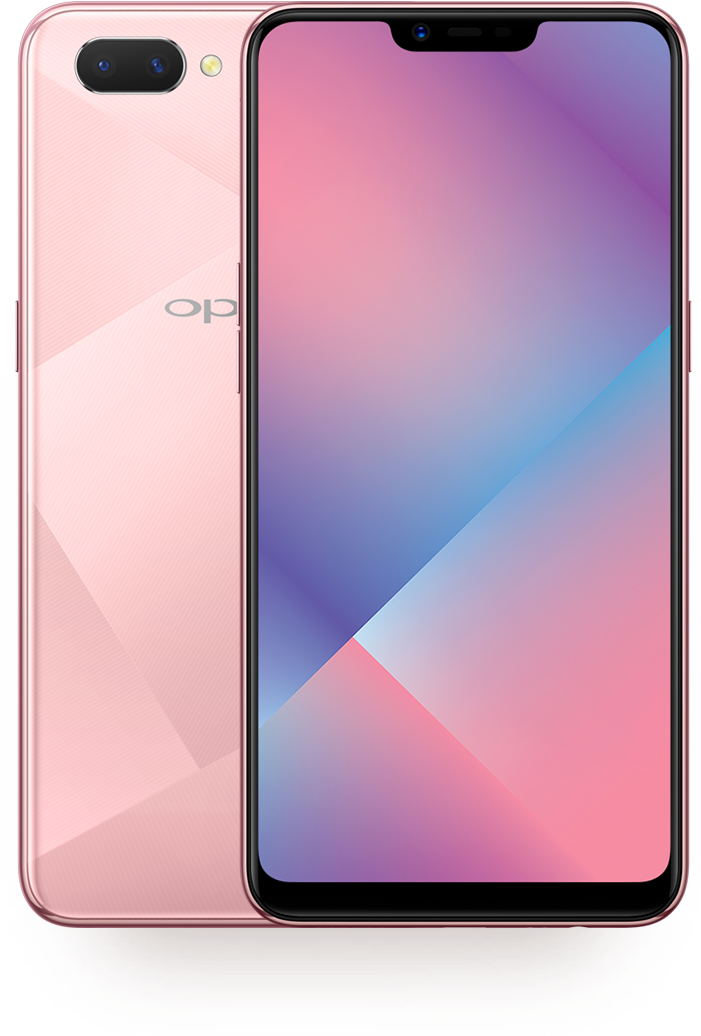 Oppo-älypuhelimen vaaleanpunainen liukuvärimalli Taustakuvat