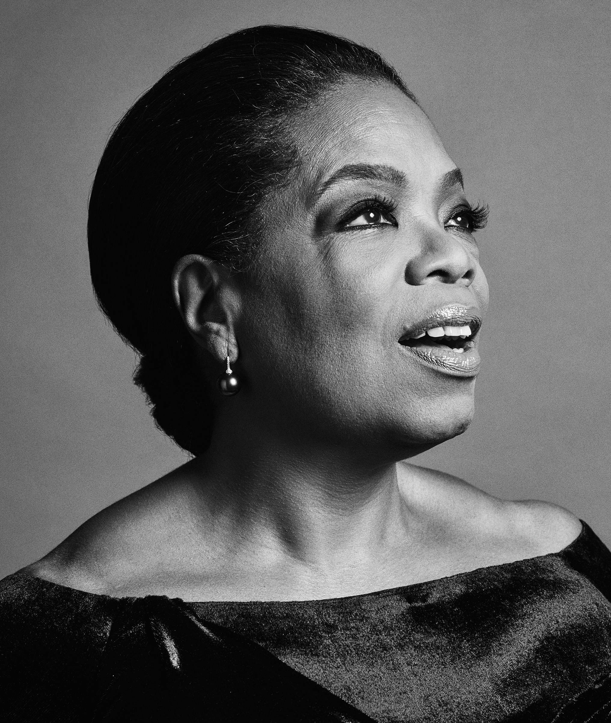 Oprah Winfrey Tyylikäs Muotokuva Taustakuvat