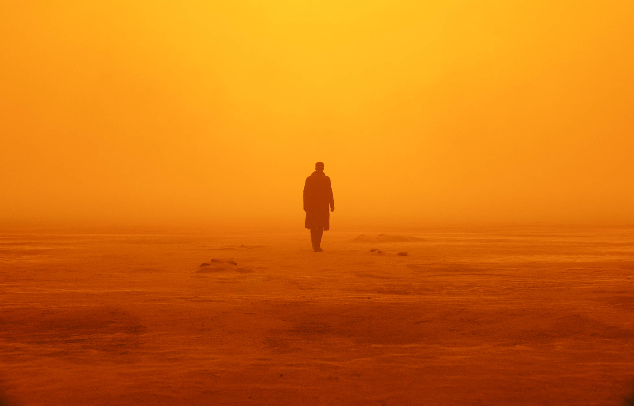 Oranssi estetiikka Blade Runner 2049 4K Taustakuvat