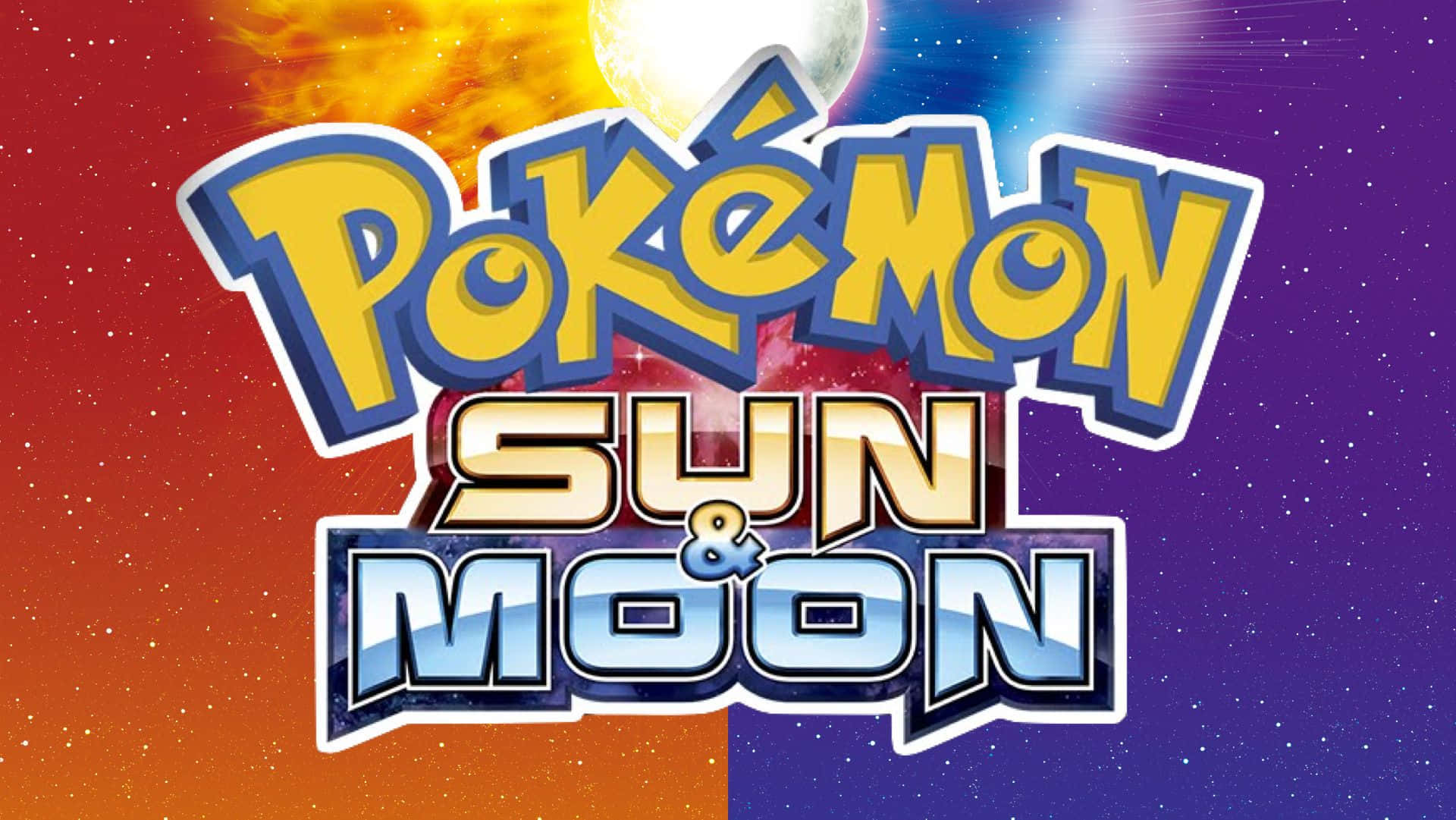 Oranssi ja violetti Pokemon Sun and Moon Taustakuvat