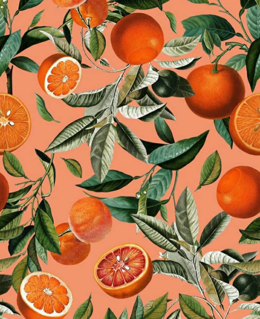 Oranssin estetiikan eloisa lämpö. Taustakuvat