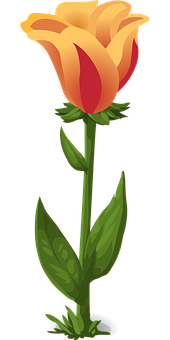 Oranssinkeltainen tulppaanivektorikuvitus Taustakuvat
