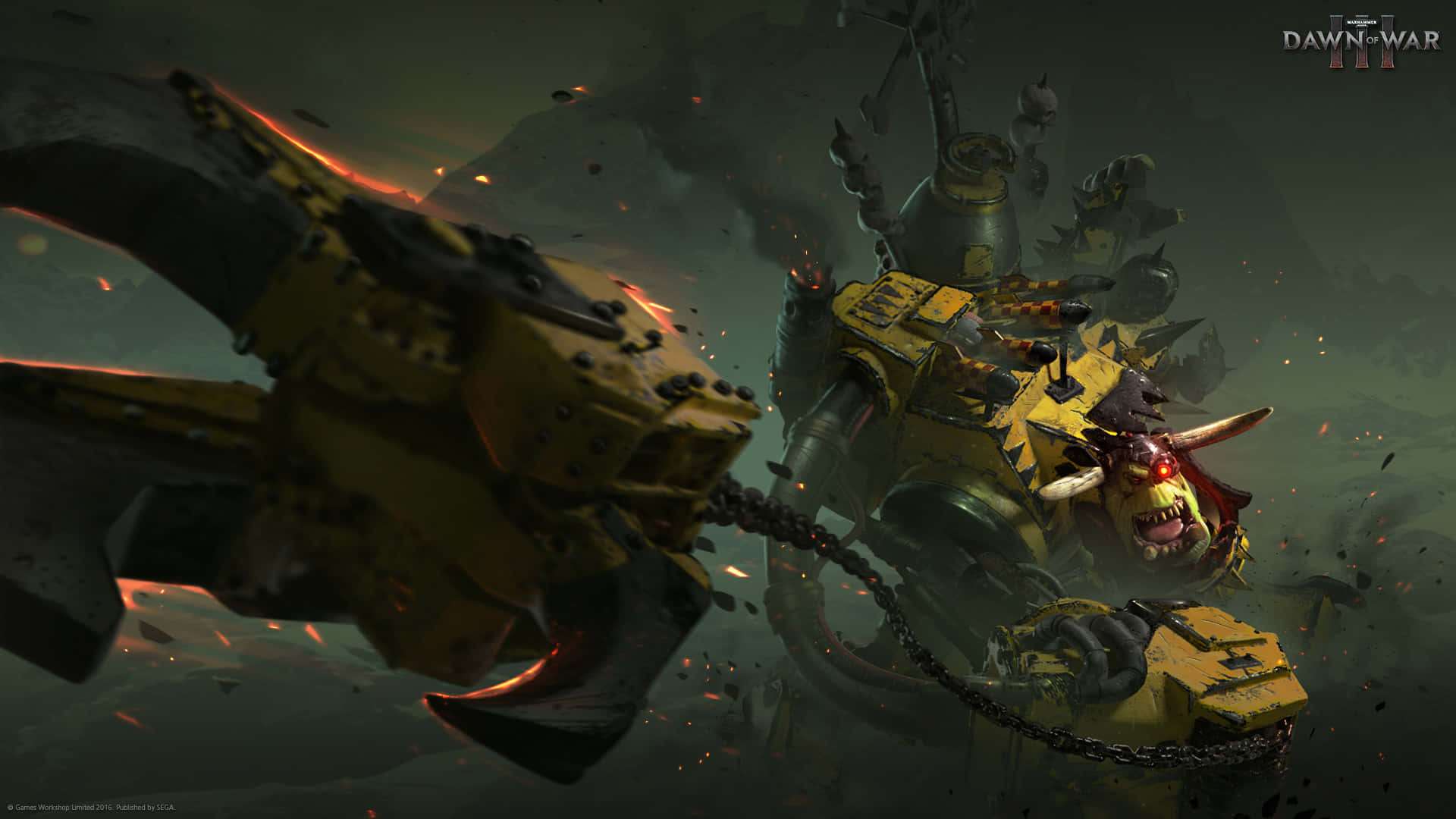 Ork Warlord Gorgutz Dawn Of War III -taustakuva Taustakuvat