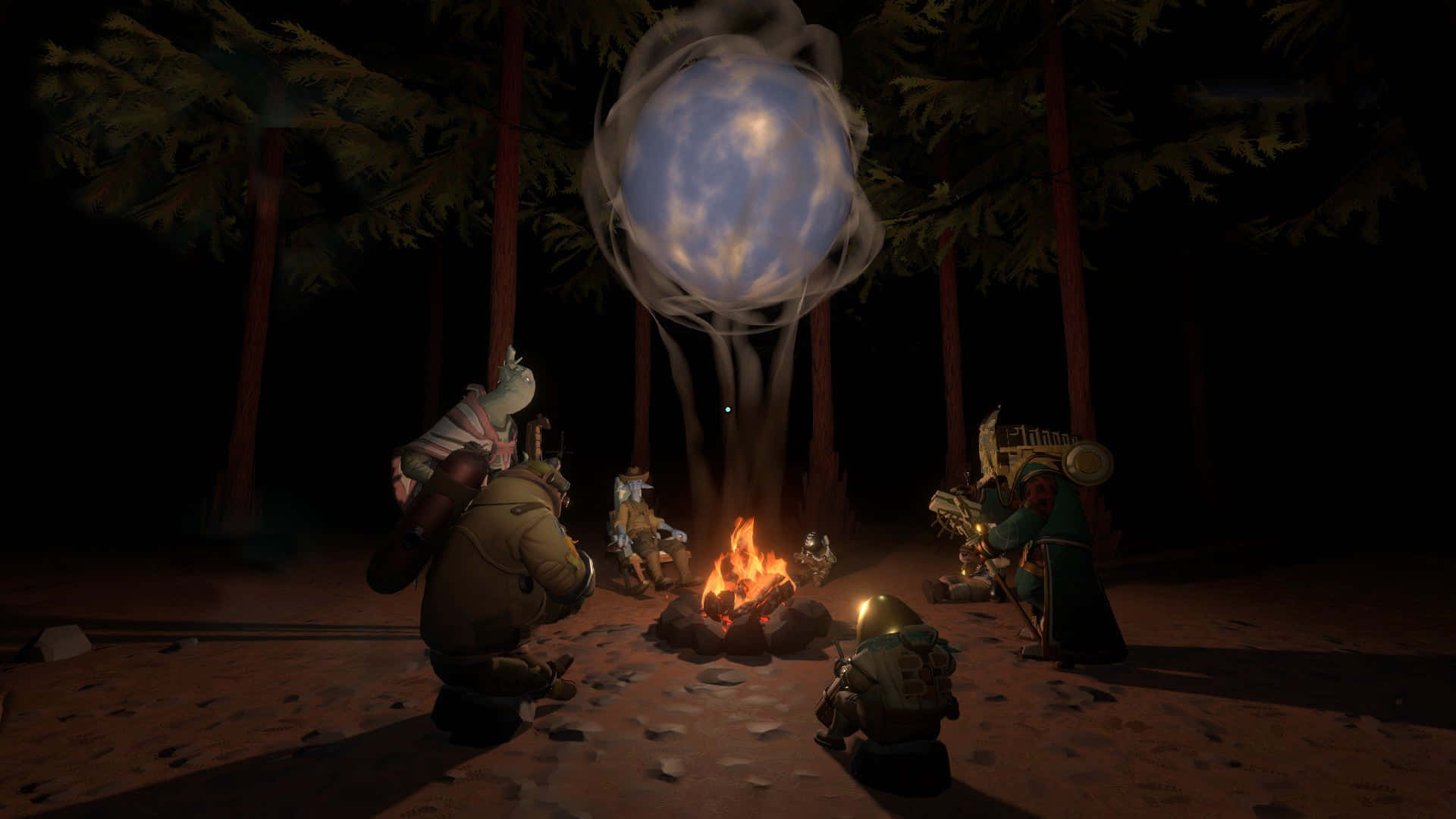 Outer Wilds - Tutkimusmatkailijat nuotion äärellä Taustakuvat