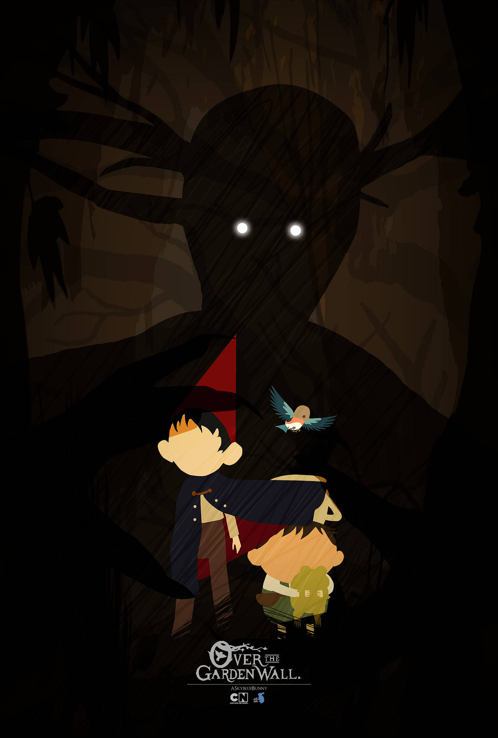 Over the Garden Wall -taidejuliste Taustakuvat