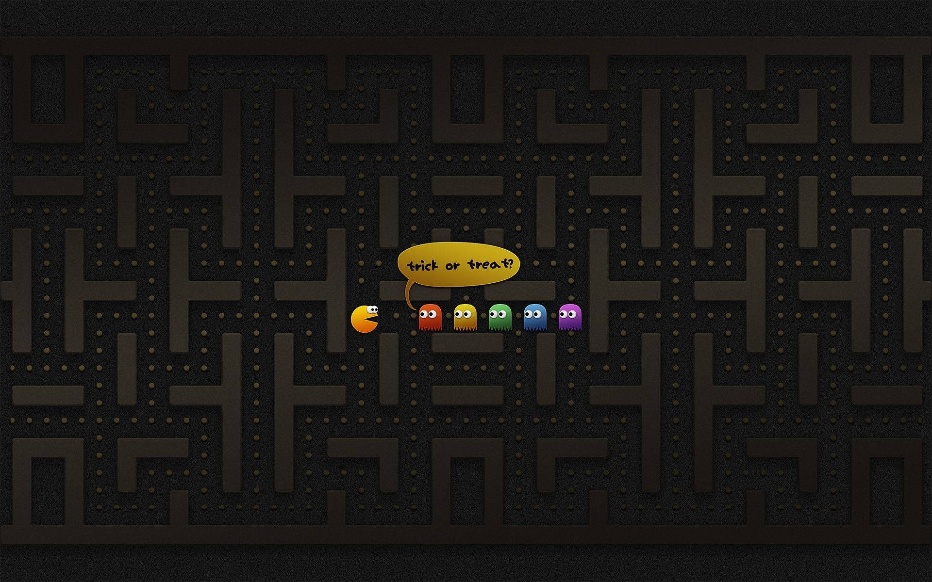 Pacman Halloween Laptop -mainos Taustakuvat