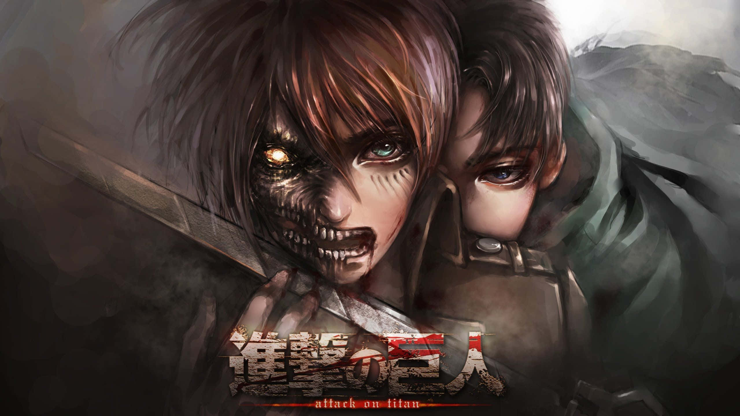 Paha anime Eren & Levi Taustakuvat