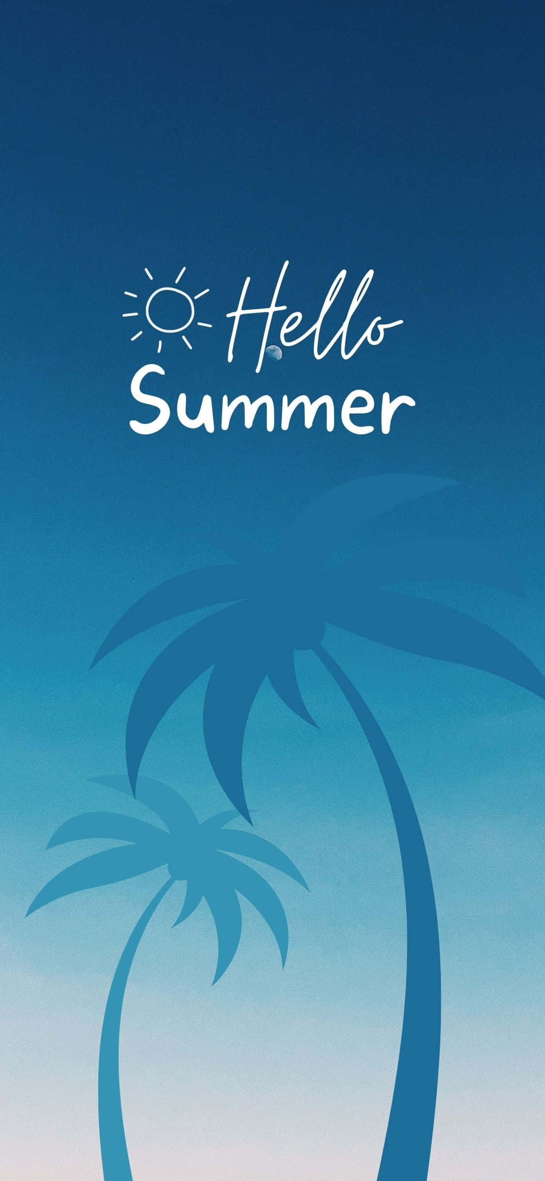 Palmun Siluetti iPhone X Kesätausta Taustakuvat