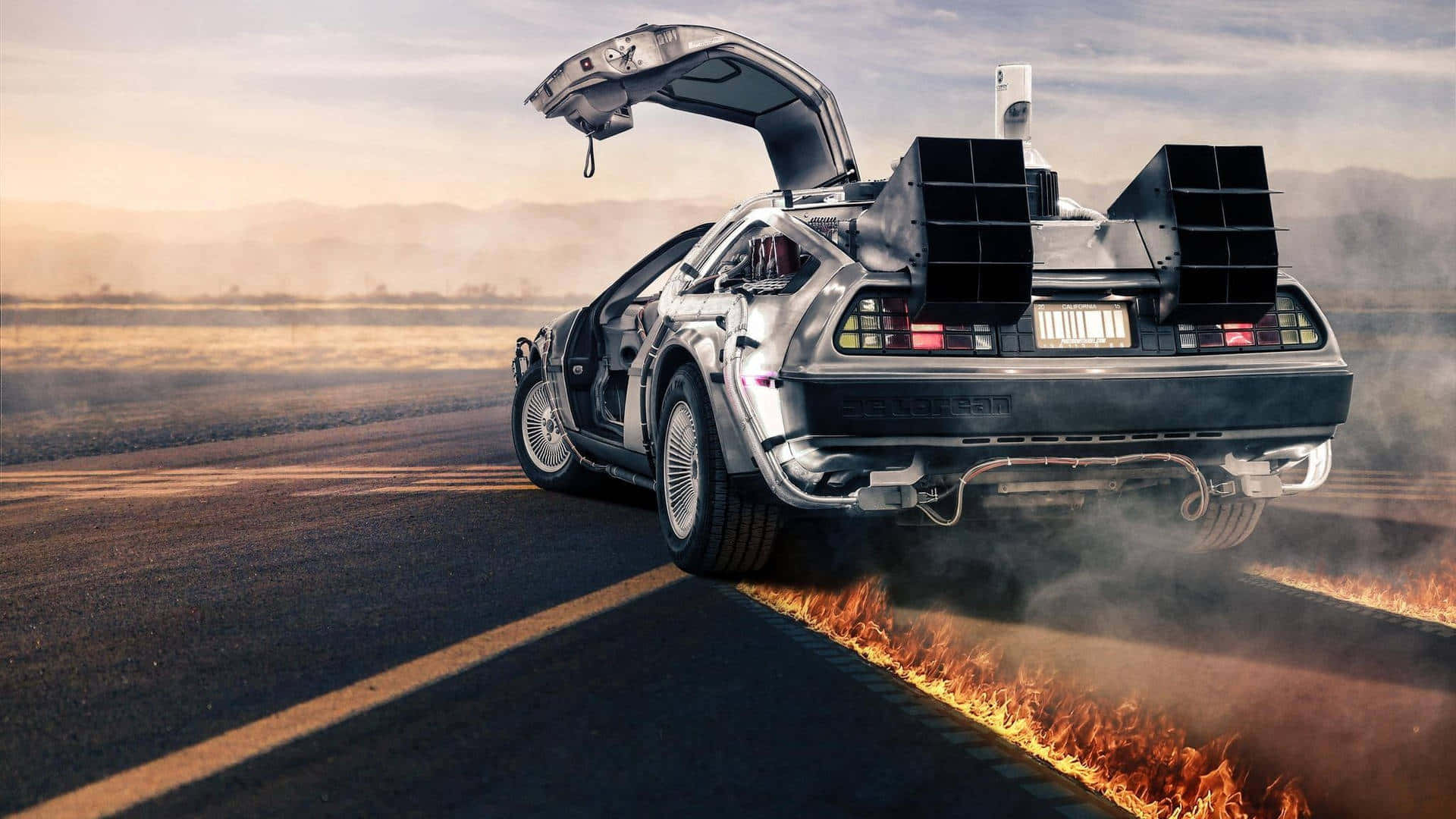 Paluu tulevaisuuteen DeLorean HD-taustakuva Taustakuvat