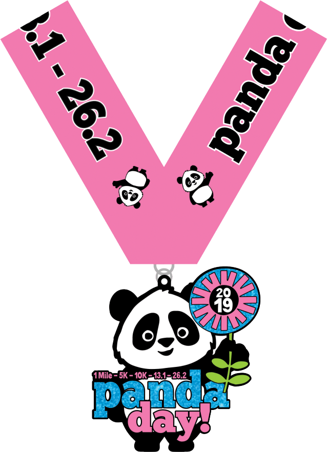 Panda-aiheinen kisamitali 2019 Taustakuvat