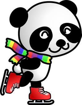 Panda luistimilla Taustakuvat