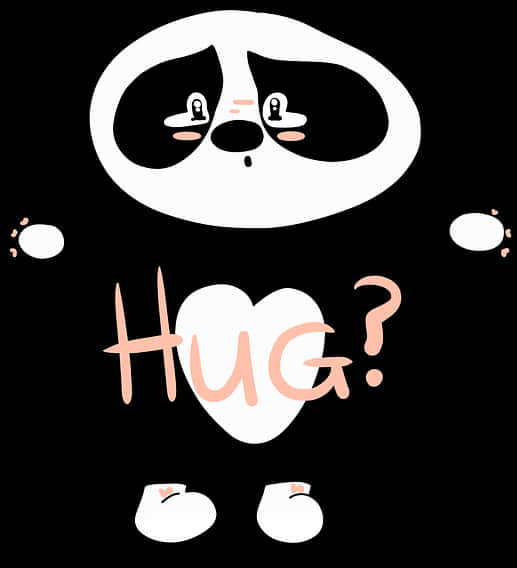 Panda pyytää halia -kuvitus Taustakuvat