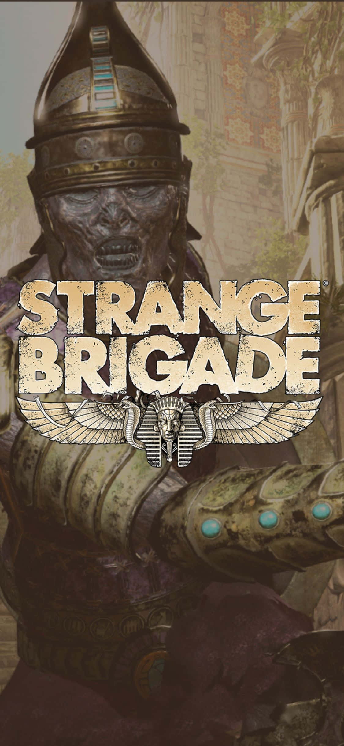 Panssaroitu luurankozombi iPhone X Strange Brigade -taustakuva Taustakuvat