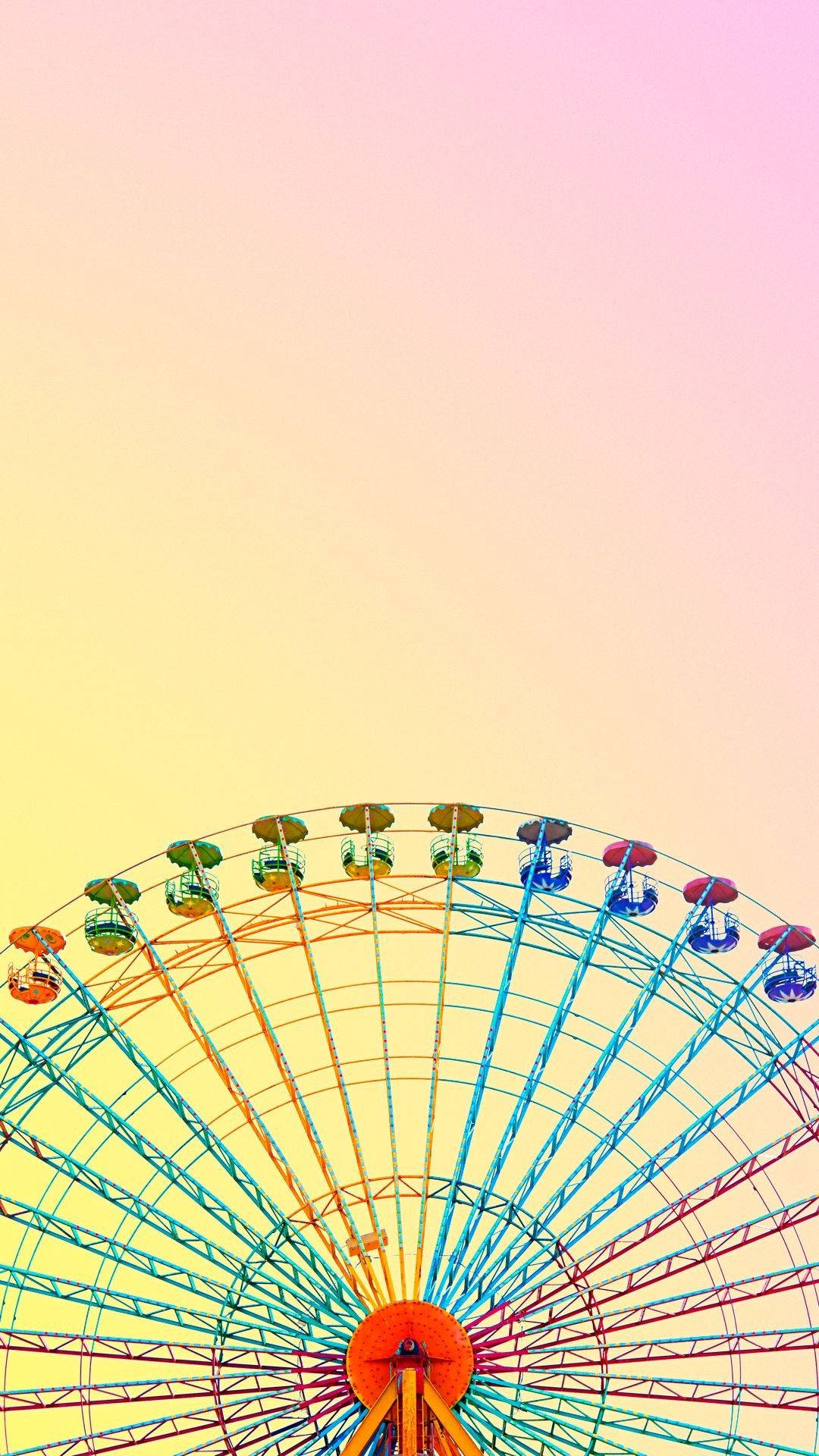 Pastelli iPhone Maailmanpyörä Taustakuvat