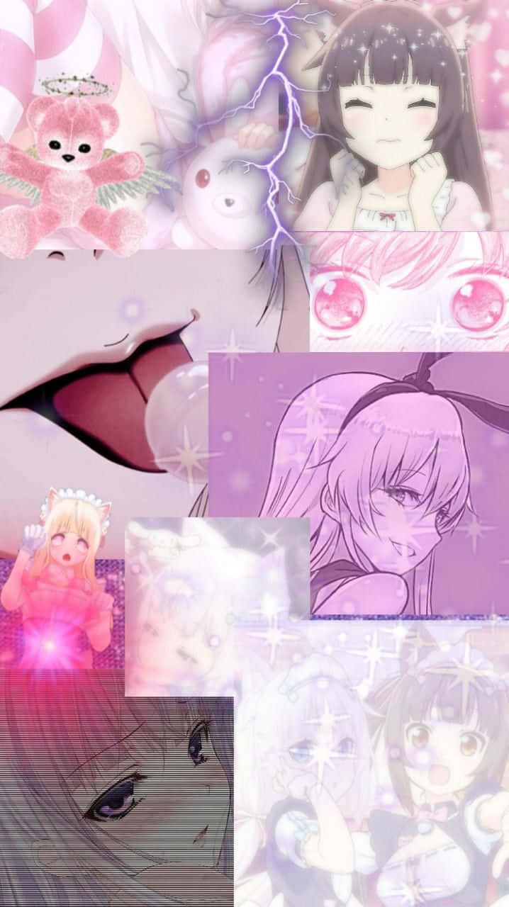 Pastelligootti anime tyttökollaasi Taustakuvat