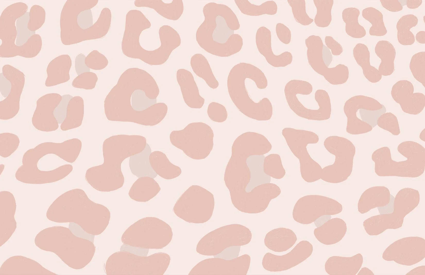 Pastellinen persikanvärinen preppy-leopardikuvio PFP Taustakuvat