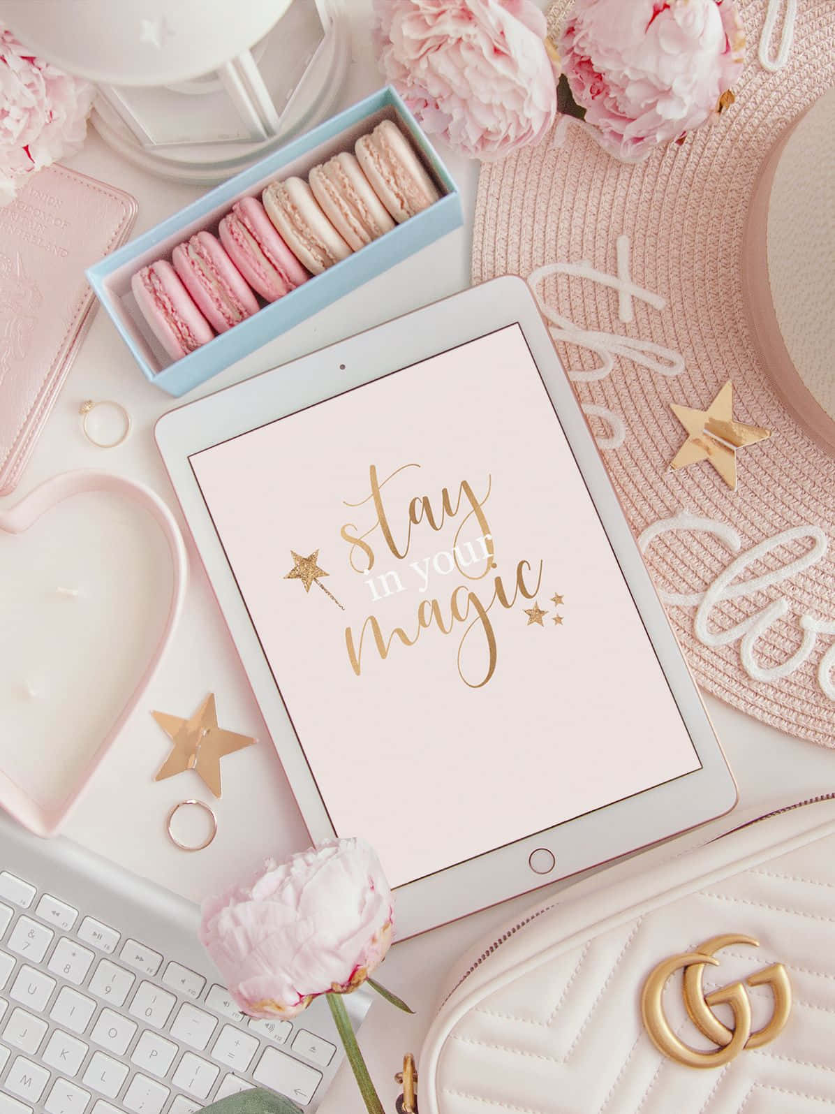 Pastellinen Stay Magic Söpö Tyttömäinen iPad Taustakuvat