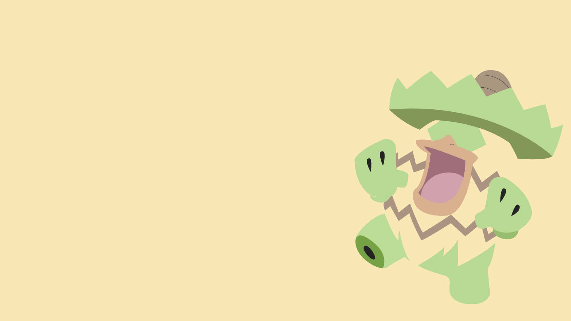 Pastellinkeltainen minimalistinen Ludicolo Taustakuvat