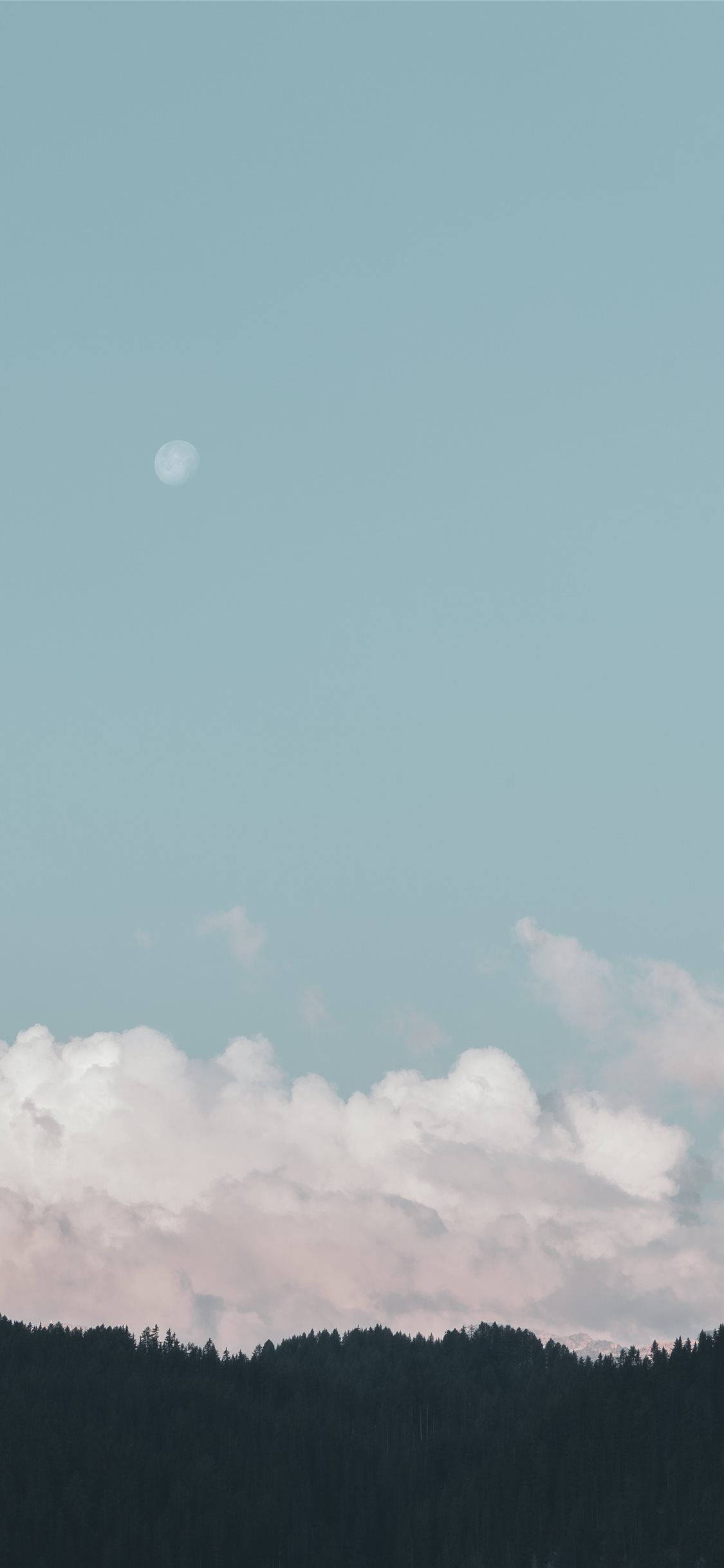Pastellinsininen taivas iPhone Taustakuvat