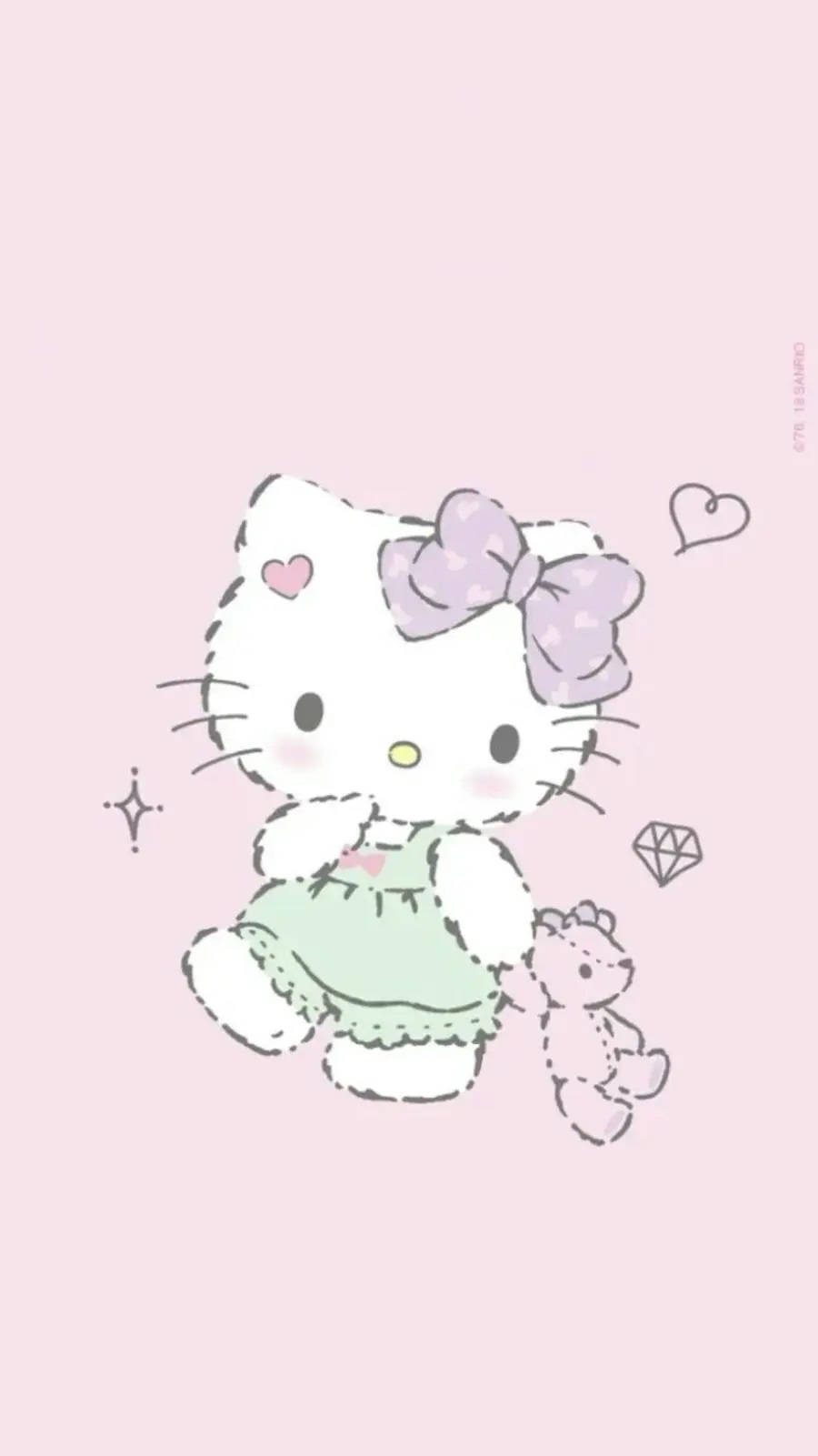 Pehmeä sarjakuva Hello Kitty -profiilikuva Taustakuvat