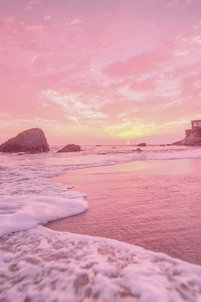 Pehmeät vaaleanpunaiset sävyt tuovat rauhaa ja tasapainoa. Taustakuvat