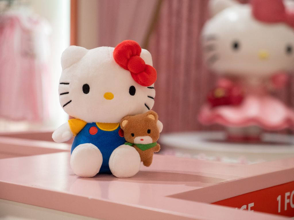 Pehmoinen sarjakuvamainen Hello Kitty PFP Taustakuvat