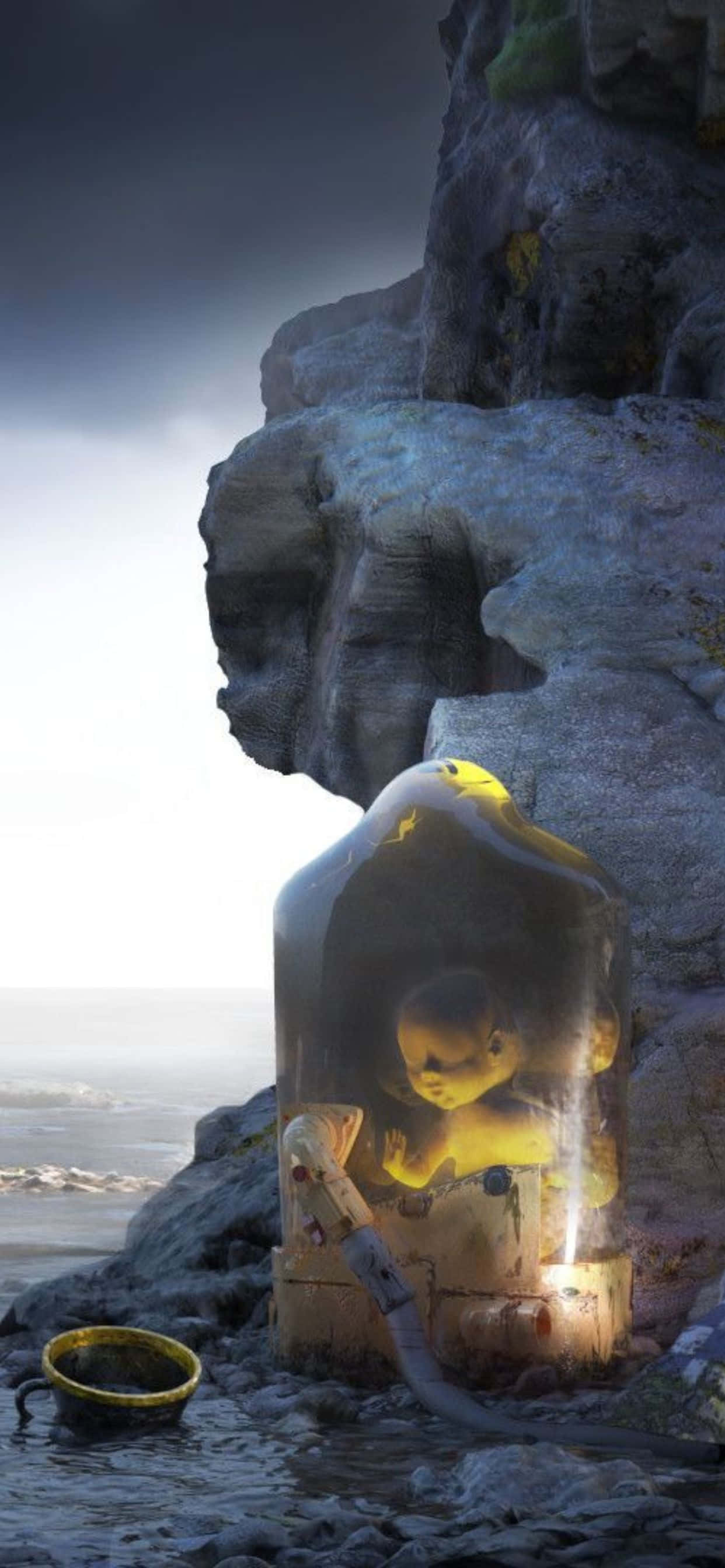 Pelaa Death Strandingia äskettäin julkaistulla iPhone XS Maxilla Taustakuvat