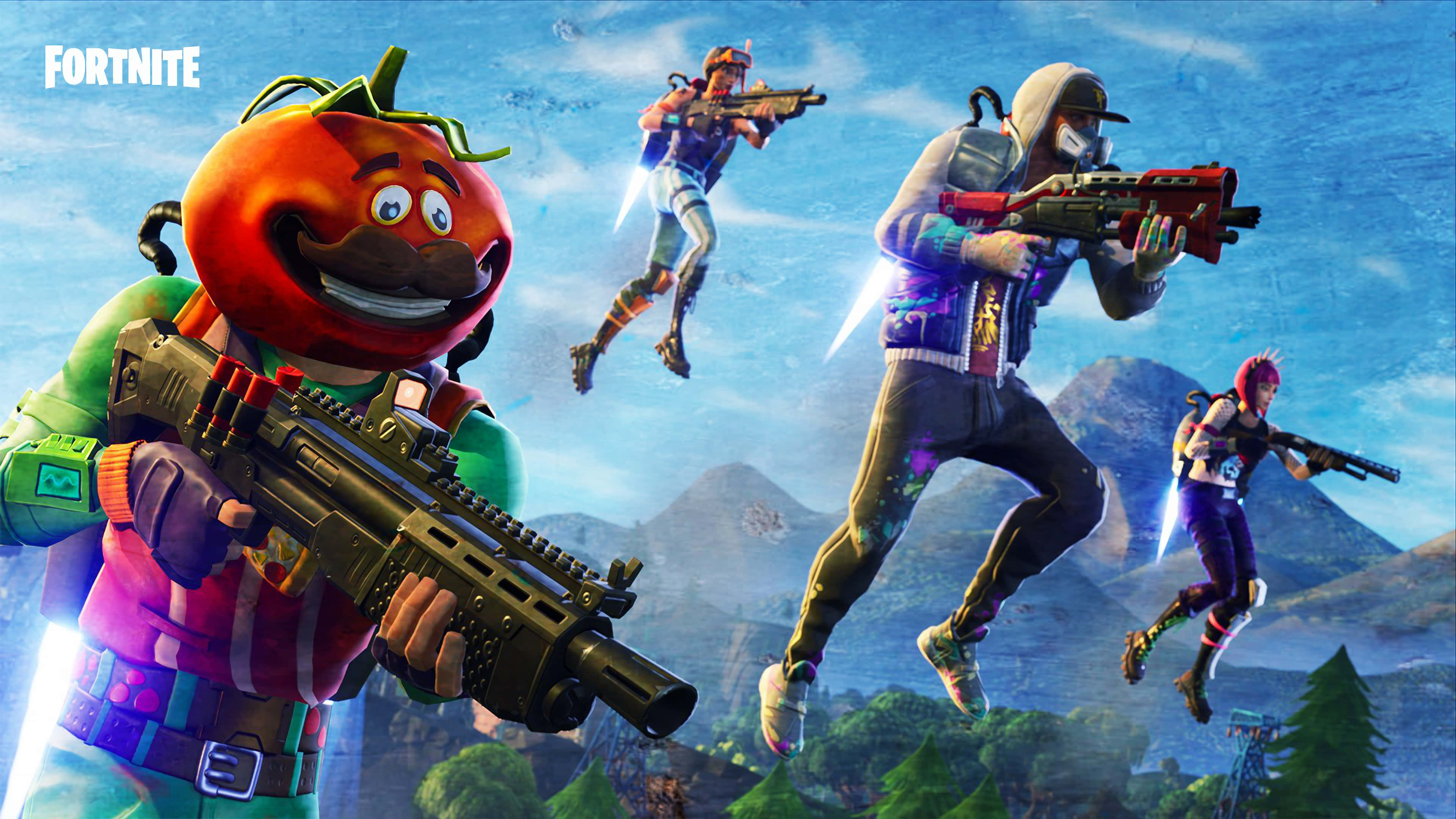 Pelaa Fortnitea ja tunne jännitys! Taustakuvat