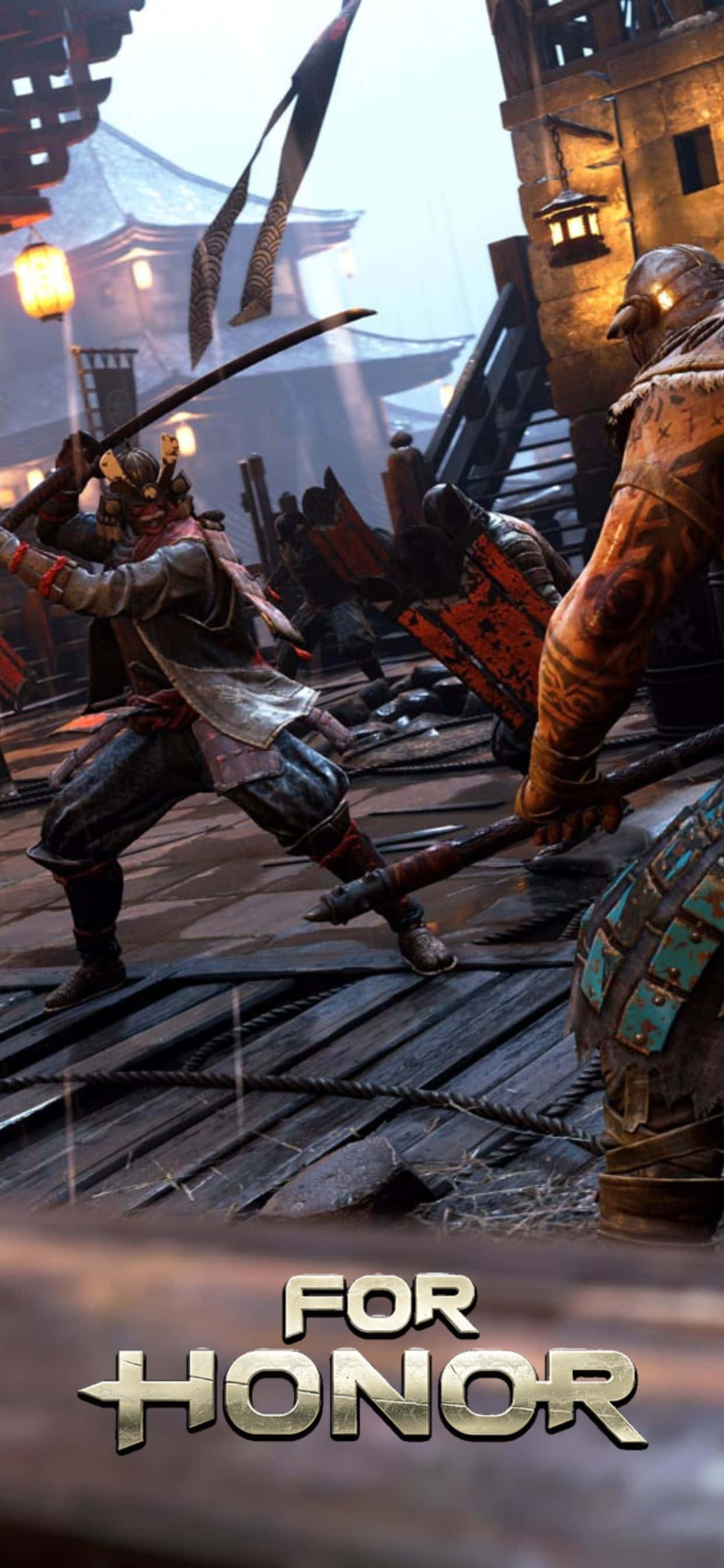 Pelaa immersiivistä toimintapeliä For Honor iPhone XS Maxilla Taustakuvat