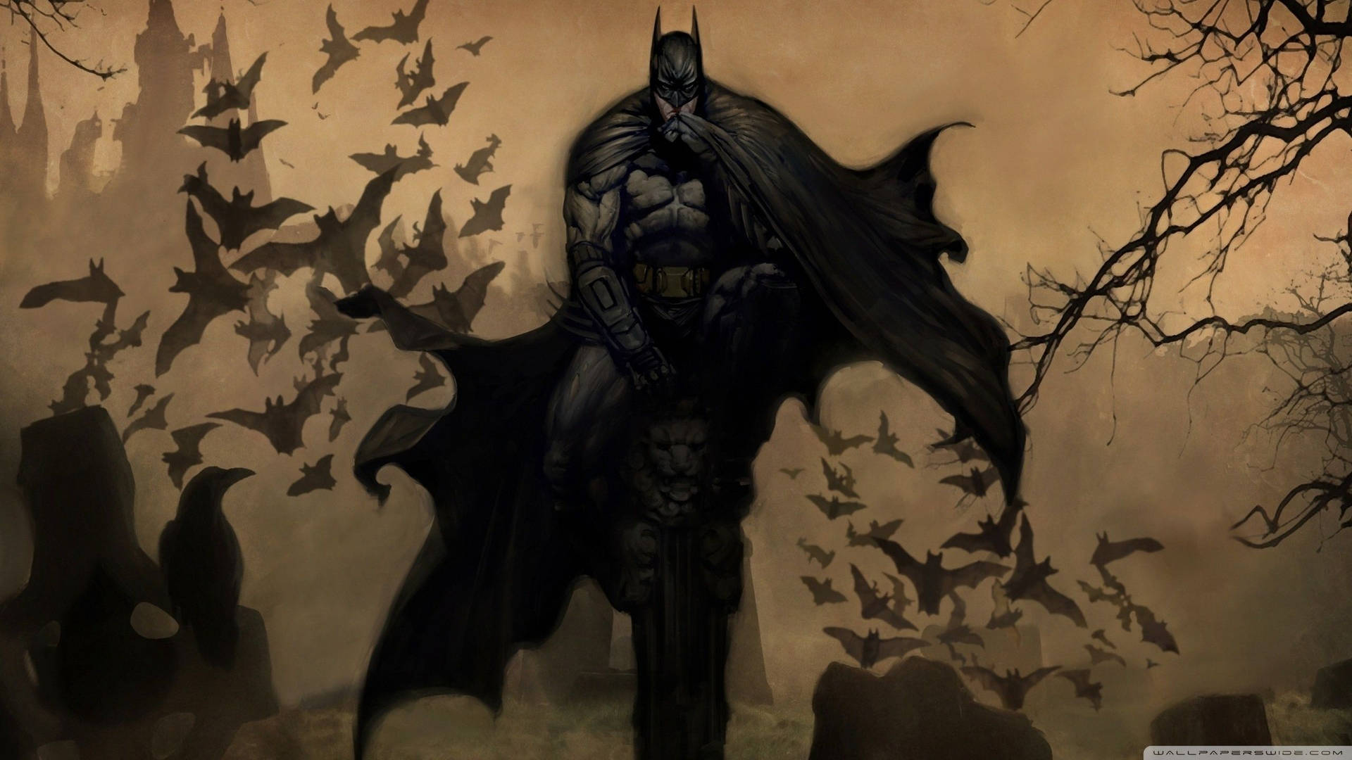Pelottava Batman metsässä taustakuva